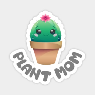 Plant Mom Cactus Magnet