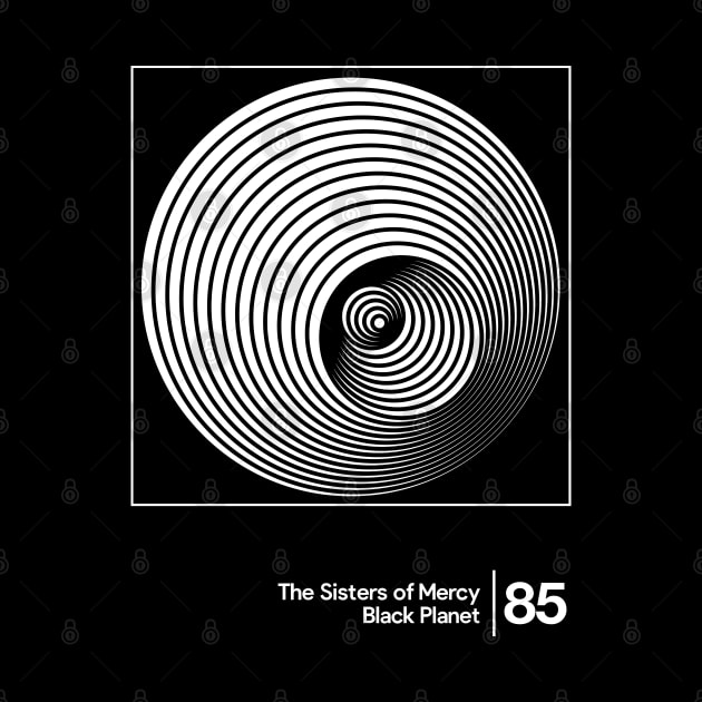 Black Planet / Minimal Style Graphic Artwork Design by saudade