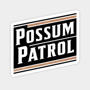 Possum Patrol Badge Magnet
