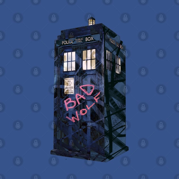 Doctor Who Bad Wolf Tardis by notthatparker