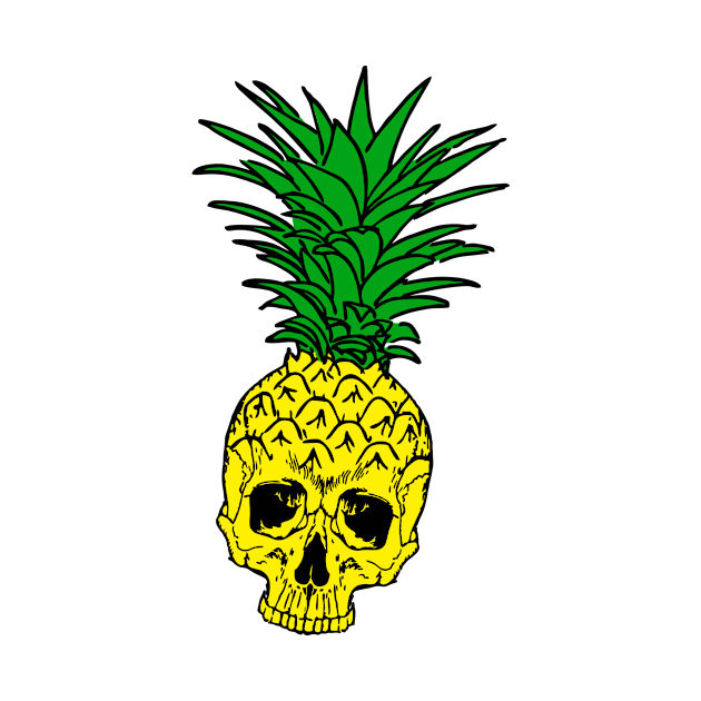 pineapple skull by B0red