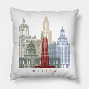 Havana V2 skyline poster Pillow