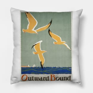 Vintage Travel - Outward Bound Pillow