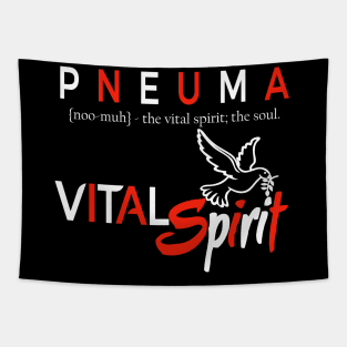 Pneuma - Vital Spirit (Breath of Life) Christian Tee Tapestry