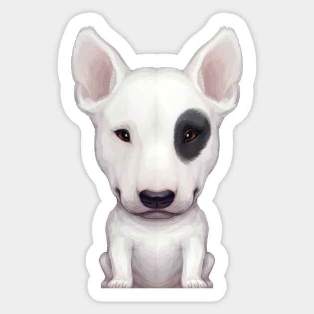 Just Bully English Bull Terrier Cartoon Dog - English Bull Terrier -  Sticker