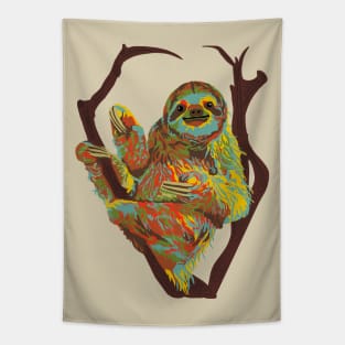 Sloth Portrait Tapestry