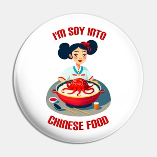 Chinese Food T-Shirt Pin