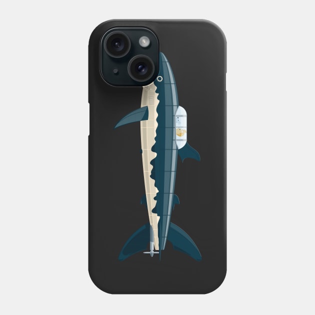 Shark Submarine Phone Case by Staermose