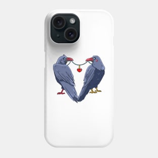 Ravens in love Phone Case