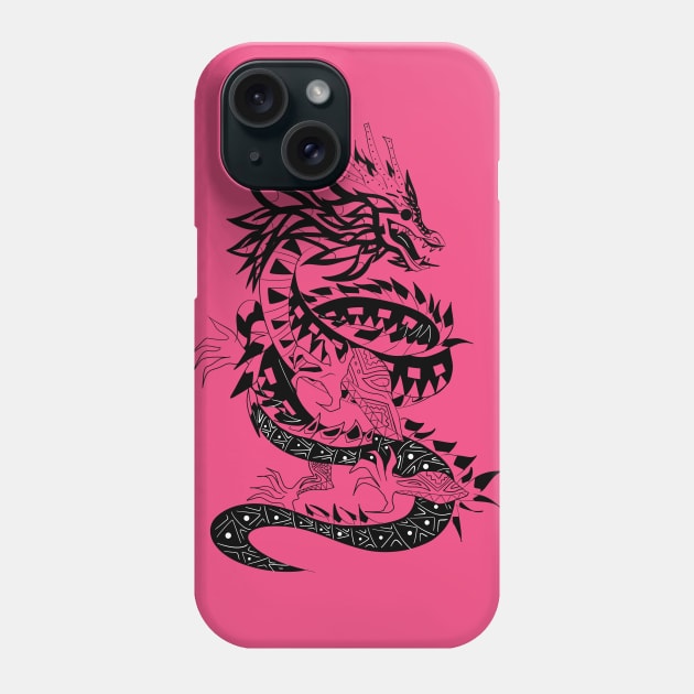 the soul of the dragon in pink ecopop Phone Case by jorge_lebeau