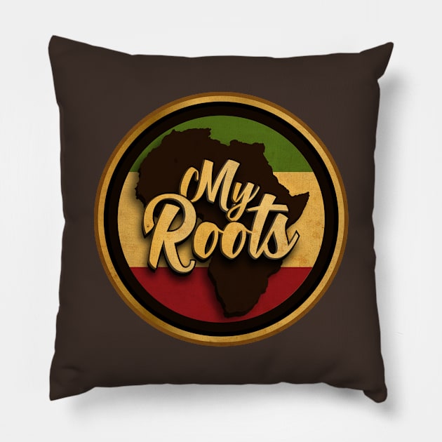 Africa My Roots Pillow by CTShirts