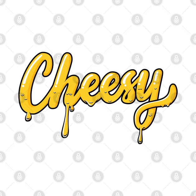 Cheesy Typography Hand lettering by lemontee