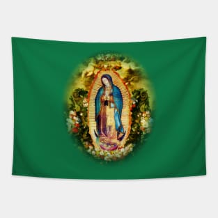 Our Lady of Guadalupe Mexican Virgin Mary Mexico Aztec Tilma 20-105 Tapestry