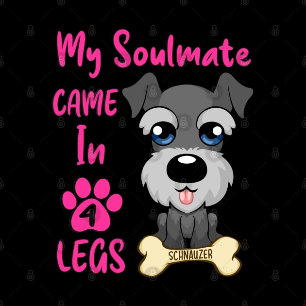 Schnauzer Soulmate by Hellgrafic