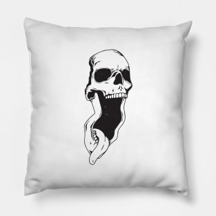 Ghost Skull For Halloween Day Pillow