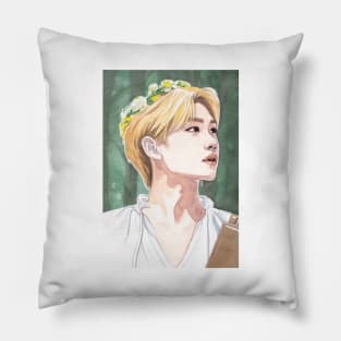 Stray Kids Felix Lee Elven Watercolour Painting Pillow