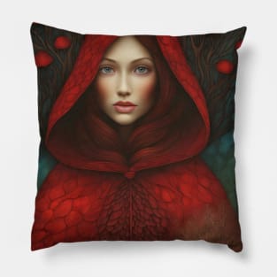 Mary Magdalene Red Riding Hood Pillow
