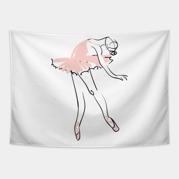 Ballet Beauty Tapestry by GeneralDesignStudio