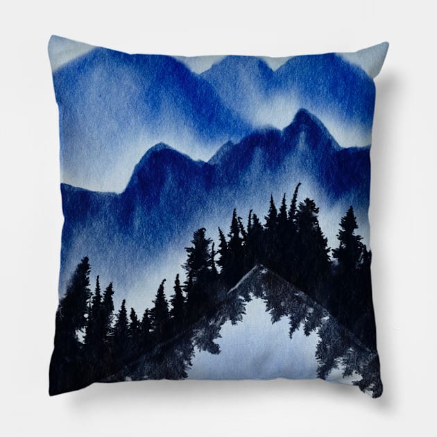 Forest Art Pillow by Shop Ovov