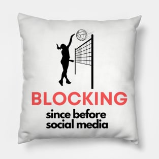 Blocking since before social media Pillow