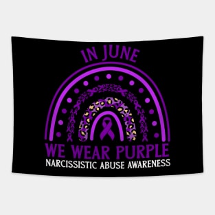 In June We Wear Purple Narcissistic Abuse Awareness Tapestry