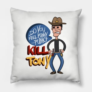 "Do You Feel Funny Punk?" Kill Tony Design Featuring Tony Hinchcliffe Pillow
