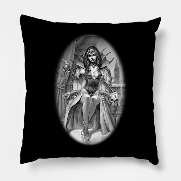 Evil Queen Pillow by Paul_Abrams