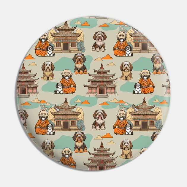 Tibetan monk and tibetan terrier friends Pin by Remotextiles