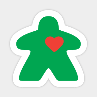 Meeple Love - green Magnet