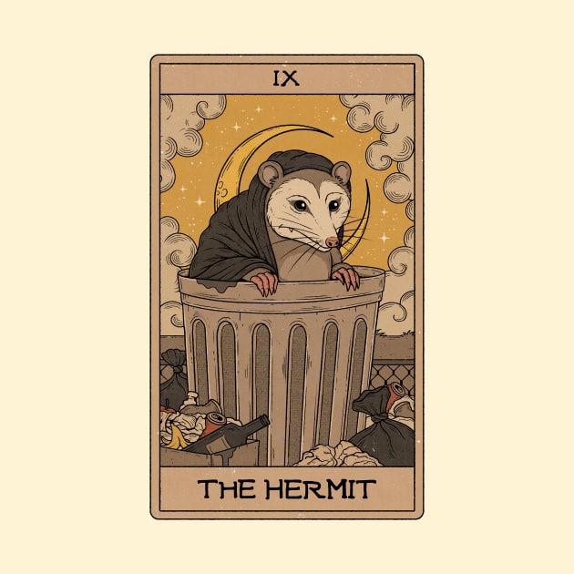 The Hermit - Possum Tarot by thiagocorrea