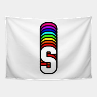 Rainbow Letter, S Tapestry