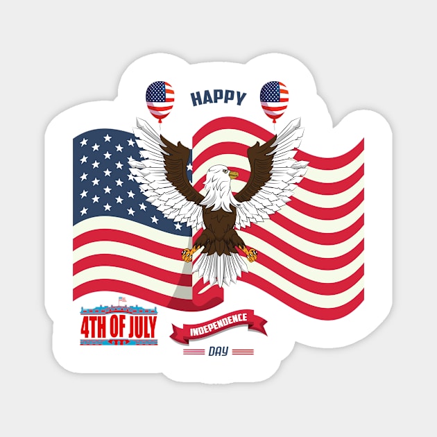 America Day independence Magnet by MeKong