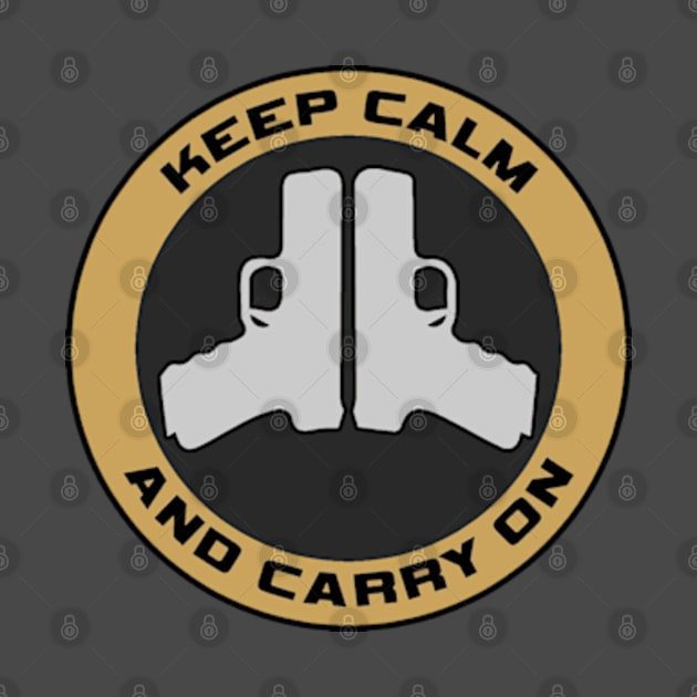 Keep Calm And Carry On by  The best hard hat stickers 