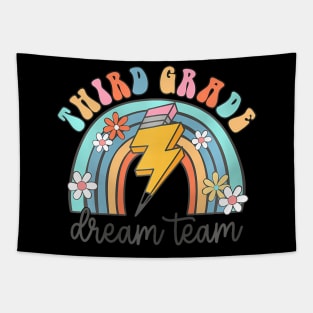 Back To School Third Grade Teacher 3Rd Grade Dream Team Tapestry