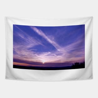 Monument Valley and Clouds. sunset2 Tapestry