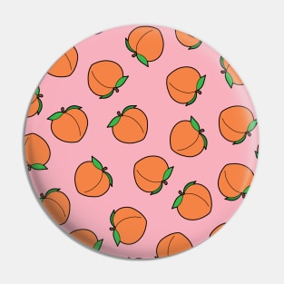 Peach pattern Pin