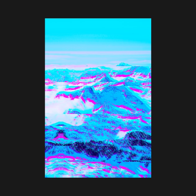 Mountain Range Glitch Art by GLITCH.HUB