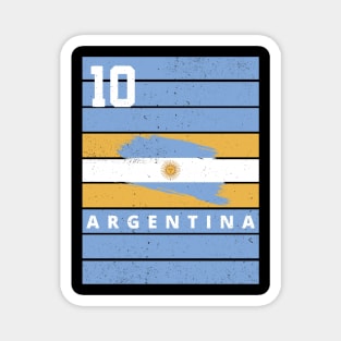 Argentina Soccer Football Champions Distressed Flag Magnet