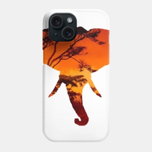 African Elephant Sunset Phone Case