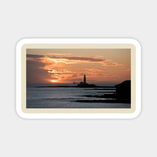 January sunrise at St Mary's Island - Panorama Magnet