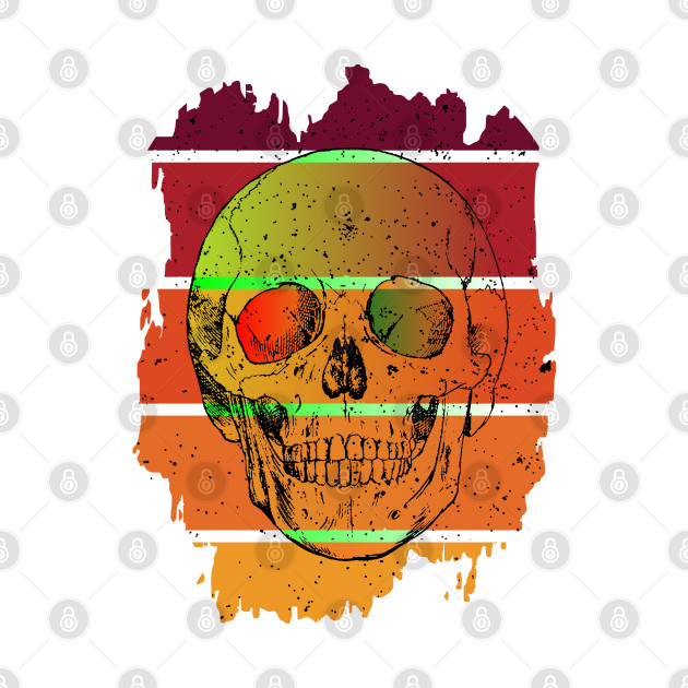 Retro Grunge Skulls by Oosters