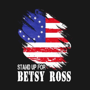 Betsy Ross Vistory 1776 American Flag T-Shirt