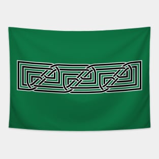 Decorative Rectangular Celtic Interlaced Knot Pattern 2 Tapestry