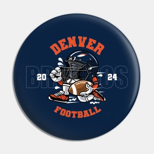 Denver Football Pin