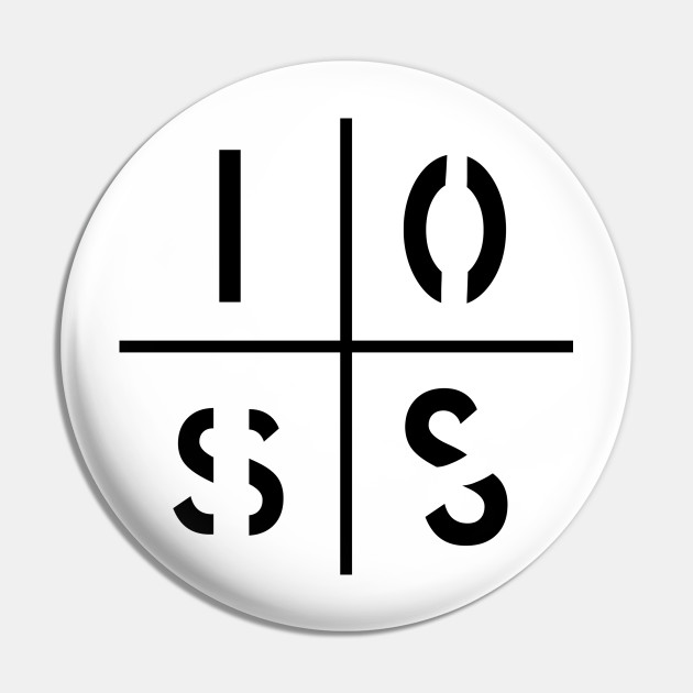 Loss Meme Letters Black Loss Meme Pin Teepublic Au