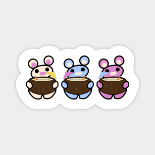 Three Chibis (Coconuts) Magnet