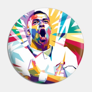 Kylian Mbappe illustration Pin