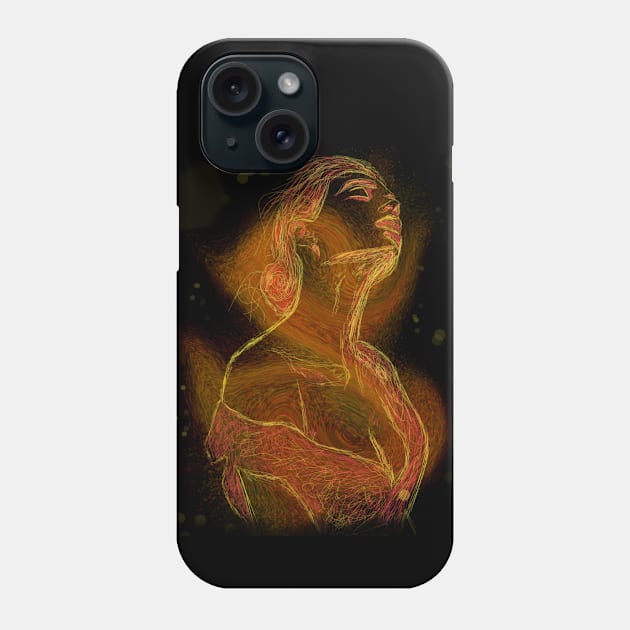 On fire Phone Case by Hamza_Atelier