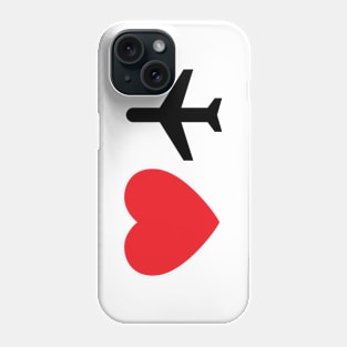 I Love Airplanes Phone Case