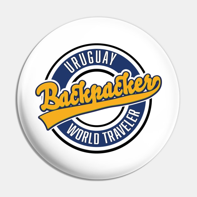 Uruguay backpacker world traveler logo. Pin by nickemporium1